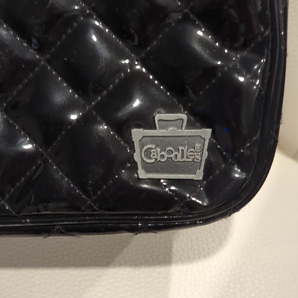 Caboodles Black Quilted Tote with Polka Dot Bow - Picture 3 of 15